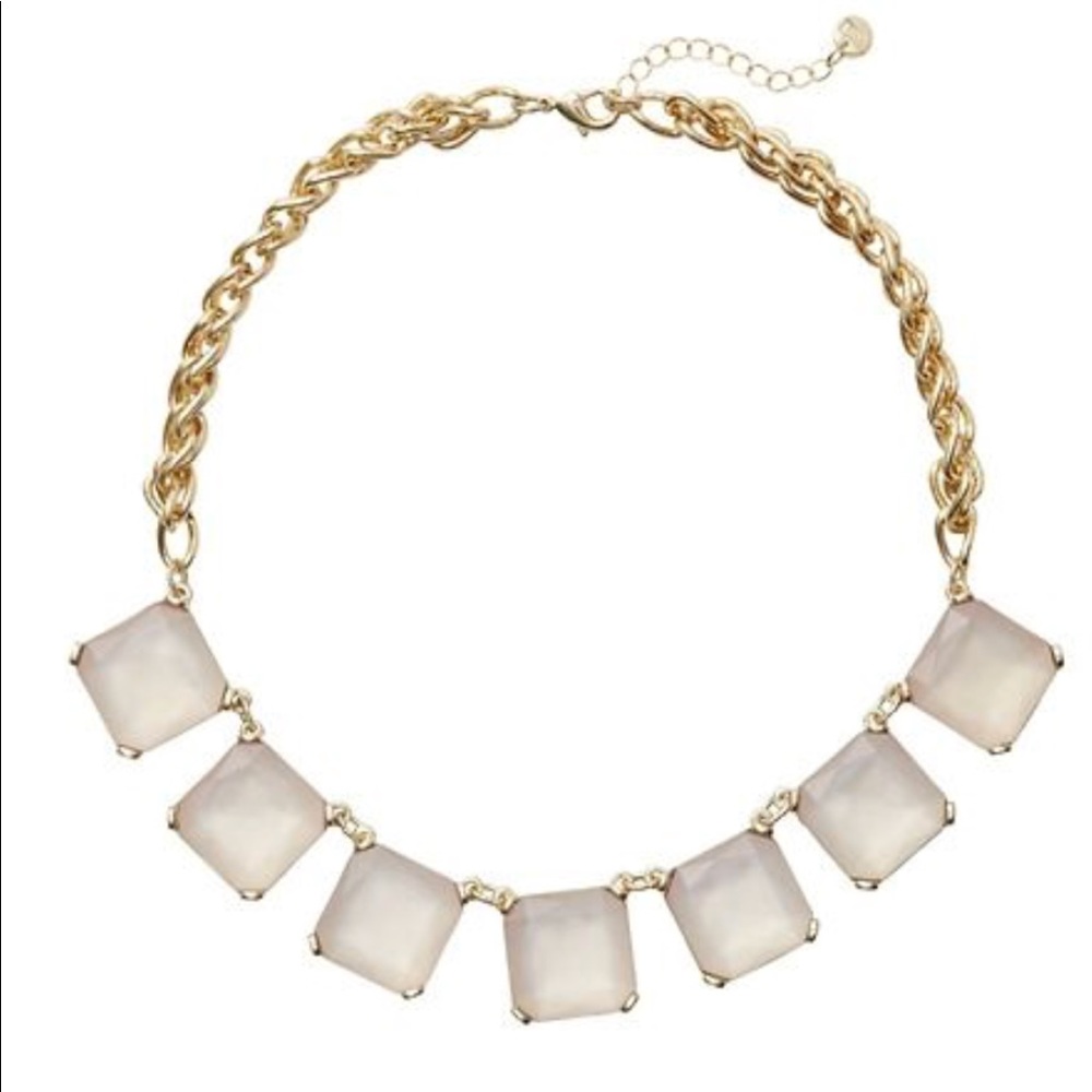 LOFT Necklace - Gold w Beautiful Pink Stones 💕